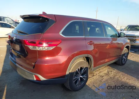 2019 Toyota Highlander Le Plus from USA, damaged, VIN 5TDZZRFH2KS330818